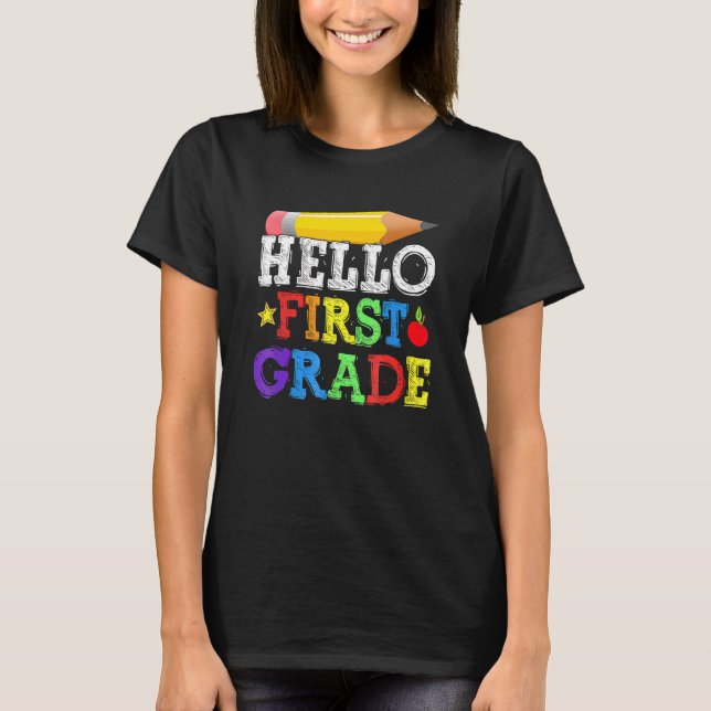 Hej First Klass Team 1st Klass Back to school Te T Shirt (Framsida)