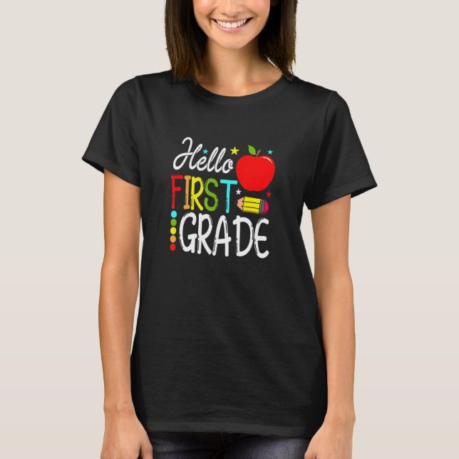 Hej First Klass Team 1st Klass Back to school Te T Shirt (Framsida)