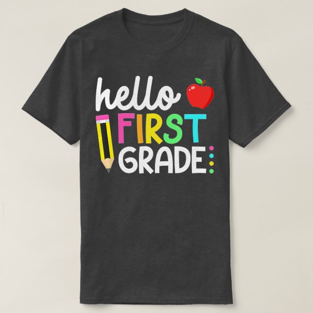 Hej First Klass Team 1st Klass Back to school Te T Shirt (Design framsida)