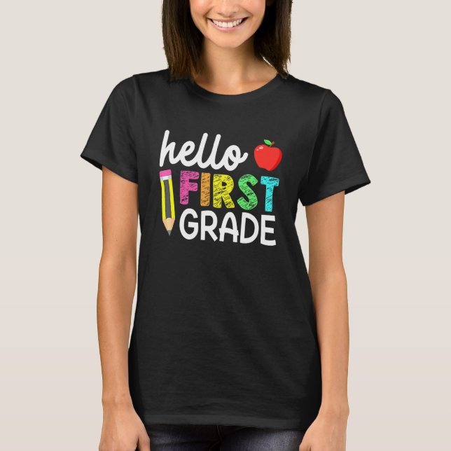 Hej First Klass Team 1st Klass Back to school Te T Shirt (Framsida)