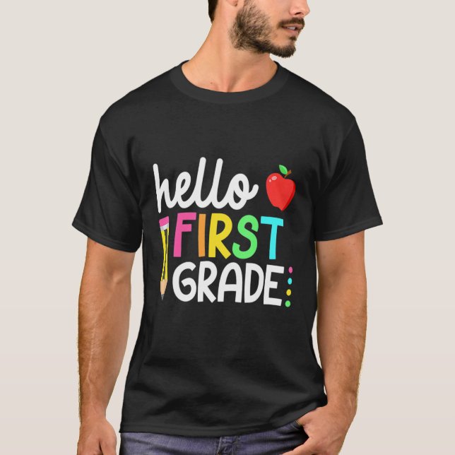 Hej First Klass Team 1st Klass Back to school Te T Shirt (Framsida)