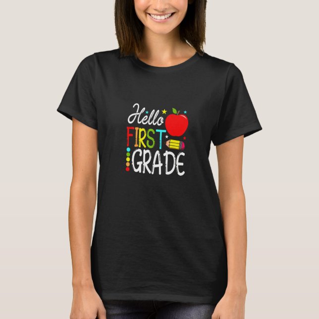 Hej First Klass Team 1st Klass Back to school Te T Shirt (Framsida)