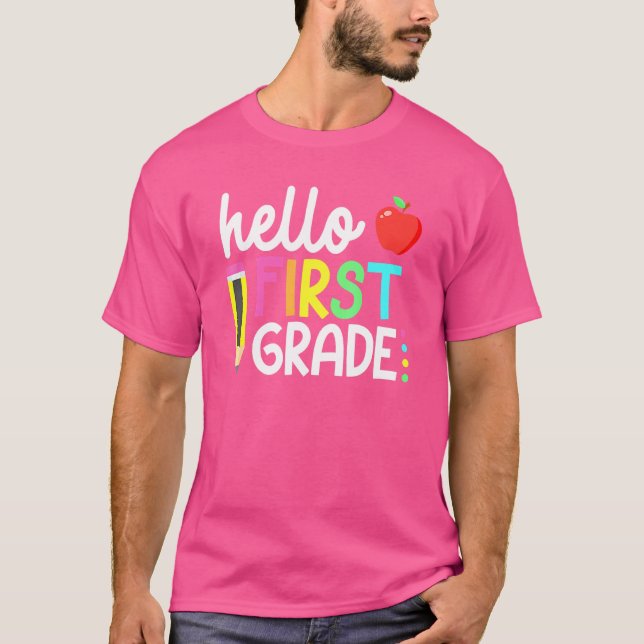 Hej First Klass Team 1st Klass Back to school Te T Shirt (Framsida)