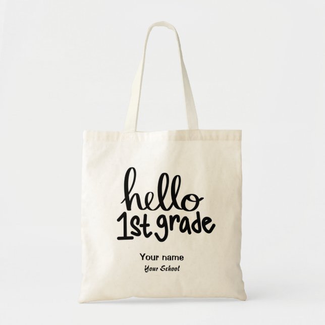 Hej First Klass Tote Bag Tygkasse (Framsidan)