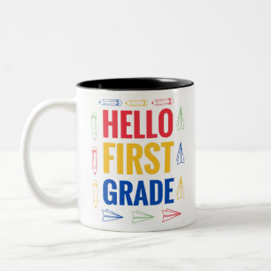 Hej First Klass Två-Tonad Mugg