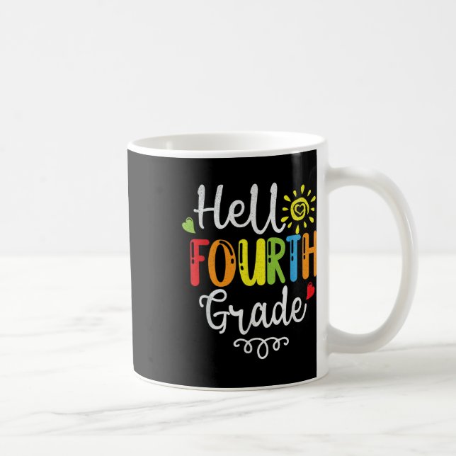 Hej fjärde 4:e klass söta tillbaka till skolan  kaffemugg (Höger)