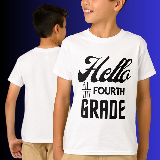 Hej Fjärde Klass, Back to school T-Shirt (Skapare uppladdad)