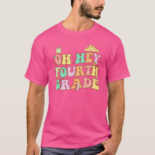 Hej, fjärde Klass Cute 4th Klass Team 1 T Shirt