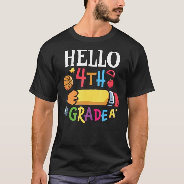 Hej Fjärde Klass-cute fjärde Klass 2 T Shirt (Framsida)