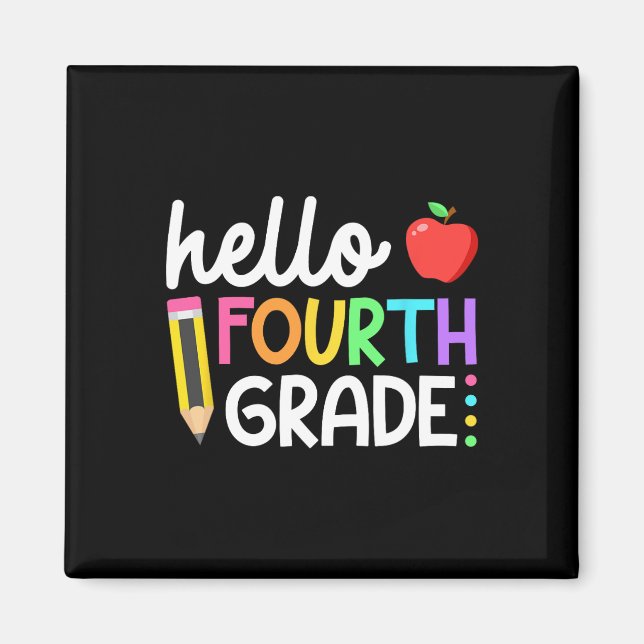 Hej Fjärde Klass-gruppen, fjärde Klass Back to sch Magnet (Framsidan)