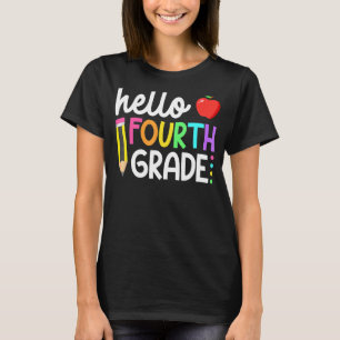 Hej Fjärde Klass-gruppen, fjärde Klass Back to sch T Shirt