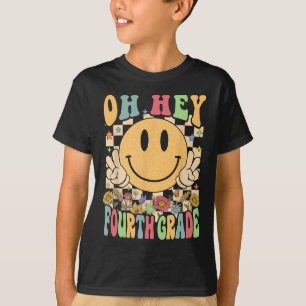 Hej Fjärde Klass-läraren Student 4:e Klass bak T Shirt