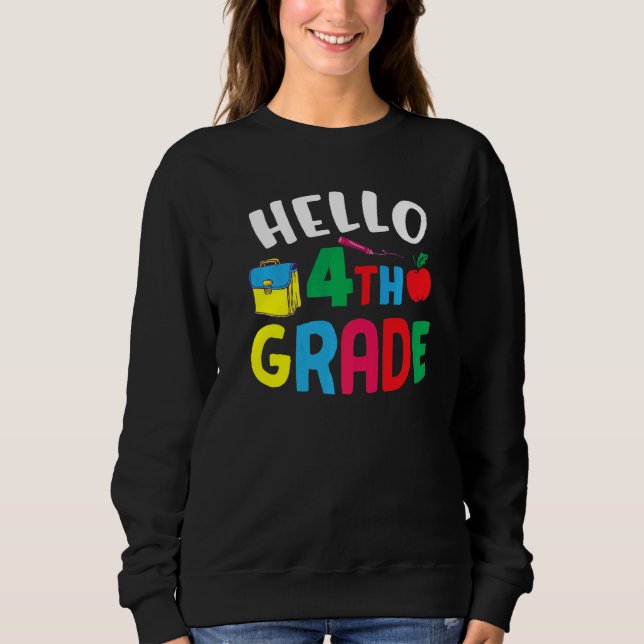 Hej Fjärde Klass-rutten fjärde Klass 3 T Shirt (Framsida)