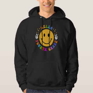Hej Fjärde Klass-sjömil vid Lycklig Ansikte vid fj Hoodie
