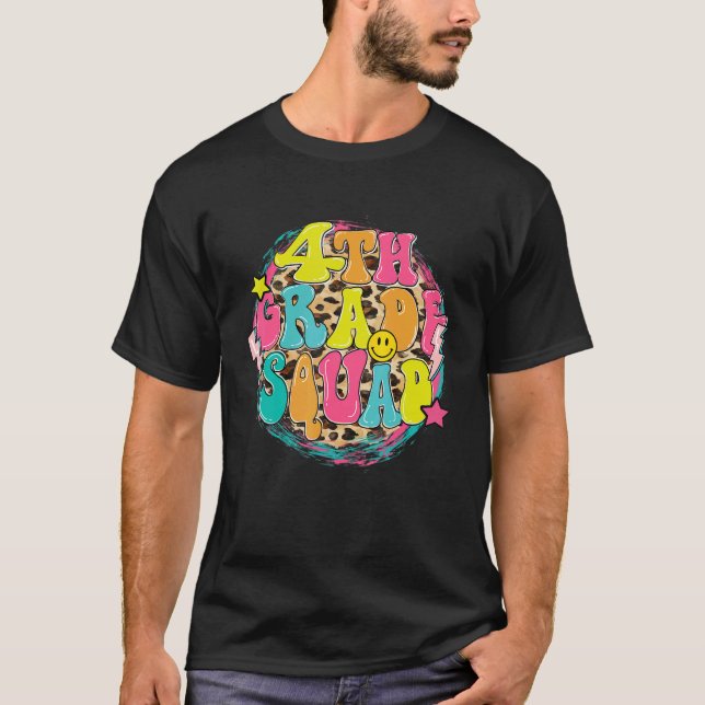 Hej Fjärde Klass-torget, första dagen, fjärde Klas T Shirt (Framsida)