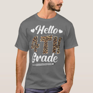 Hej Fjärde leopardlärarna i Klass Back to school T Shirt