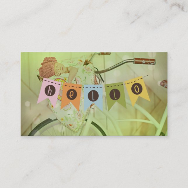 Hej Flaggor Affärskort Visitkort (Framsida)