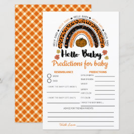 Hej Flicka Pumpkin Könsneutral förutsägelse