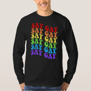 Hej Florida Säg Gay Lgbtq Rainbow Pride T Shirt