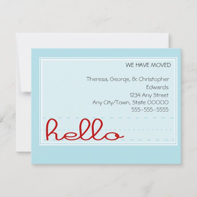 Hej Flytta Meddelande (Framsida)