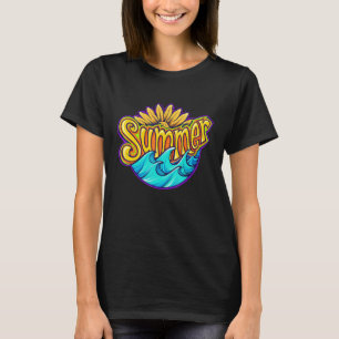 Hej för magisk sommarsäsong, sommarbehov av vitami t shirt