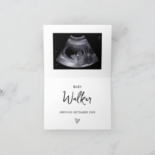 Hej för ultraljudskort med gravid meddelande