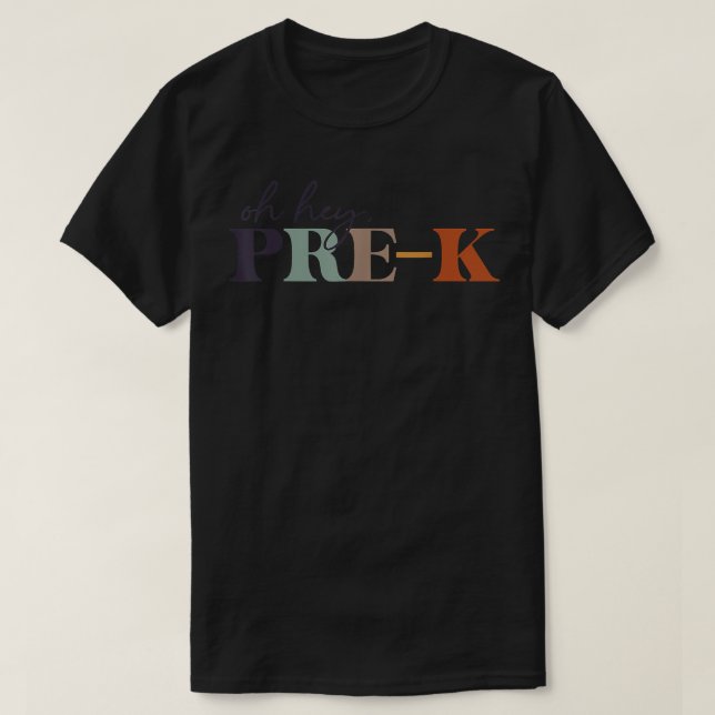 Hej före K Back to school för lärare och stude T Shirt (Design framsida)