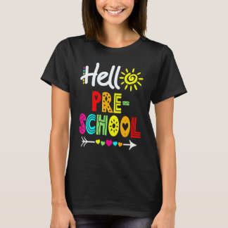 Hej Förskola Kul Höstlov Lärar Elev T Shirt