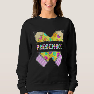 Hej Förskola Leopard Tie Dye Penna Söt Lärare T Shirt