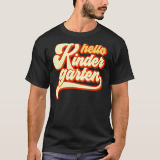 Hej förskola tillbaka till skolan lärare & elev t shirt