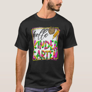 Hej förskola tillbaka till skolan lärare kvinnor K T Shirt