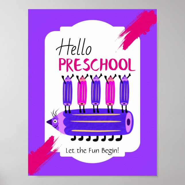 Hej förskolebarn  poster (Framsidan)