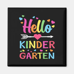 Hej förskolegrupp Kinder Byck Till skolan Lärare Magnet