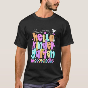 Hej förskoleklass första dagen tillbaka till skola t shirt