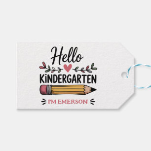 Hej förskoleklass Personlig Tillbaka Till Skolan Presentetikett