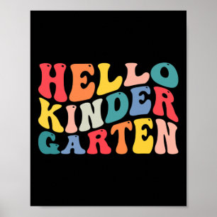 hej förskolelärare Back to school Ret Poster