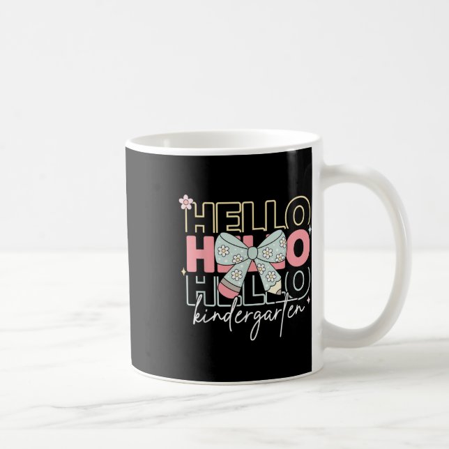 Hej förskolelärare Coquette Bow Tillbaka Till Skol Kaffemugg (Höger)