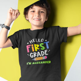 Hej först klass t shirt
