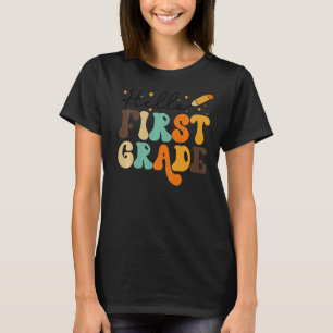 HEJ FÖRST KLASS TEACHER KIDS BACK TO SCHOOL RETR T SHIRT