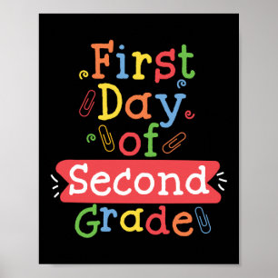 Hej Första dagen av andra Klass-läraren Poster