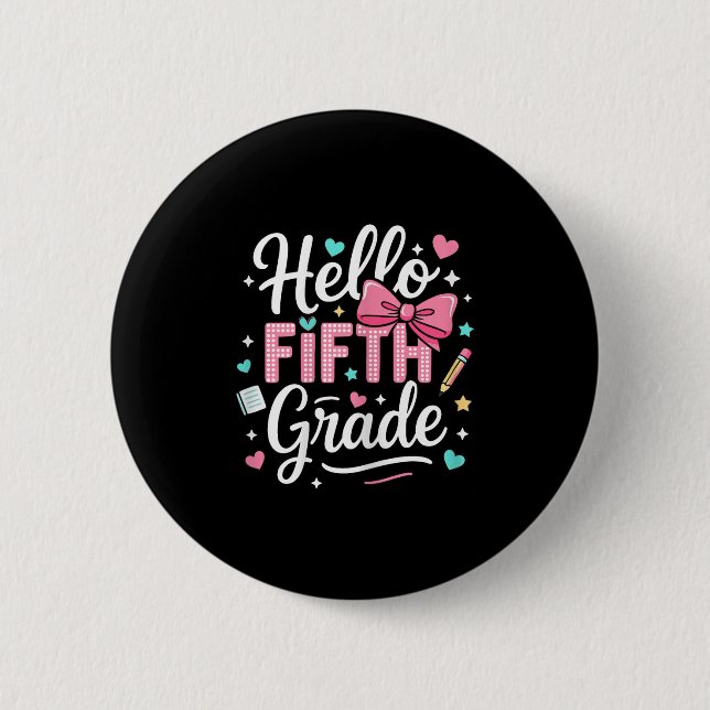 Hej Första dagen i Klass i skolfack Knapp (Framsida)