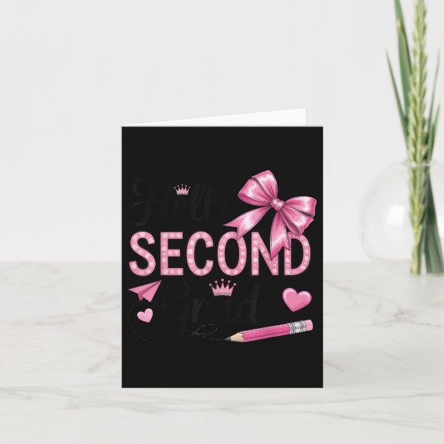 Hej Första dagen i skolkokvetten andra Klassen Kort (Framsida)