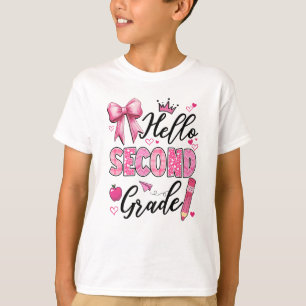 Hej Första dagen i skolkokvetten andra Klassen T Shirt