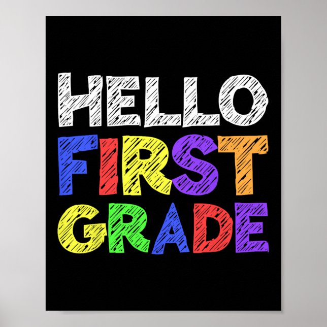 Hej Första Klass 1:a Klass Back to school 1 Poster (Framsidan)