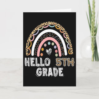 Hej första klass 1:a klass Back To School Kort