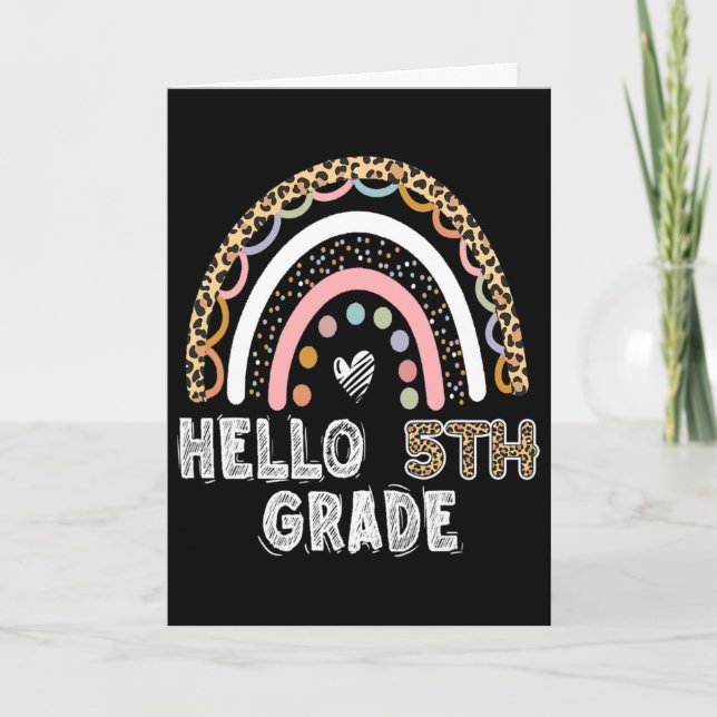 Hej första klass 1:a klass Back To School  Kort (Framsida)