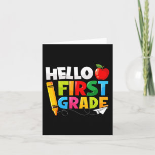 Hej Första Klass 1:a Klass Back to school Kort