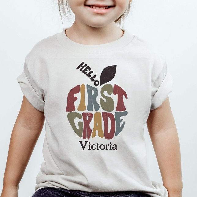 Hej Första Klass Back to school Cute Trendig T Shirt (Skapare uppladdad)