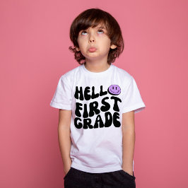Hej Första Klass Retro 1st Klass Back to school T Shirt