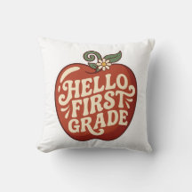 Hej första klass Retro Apple Tillbaka till skolan